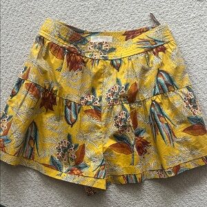 Ulla Johnson Mustard Floral Skirt